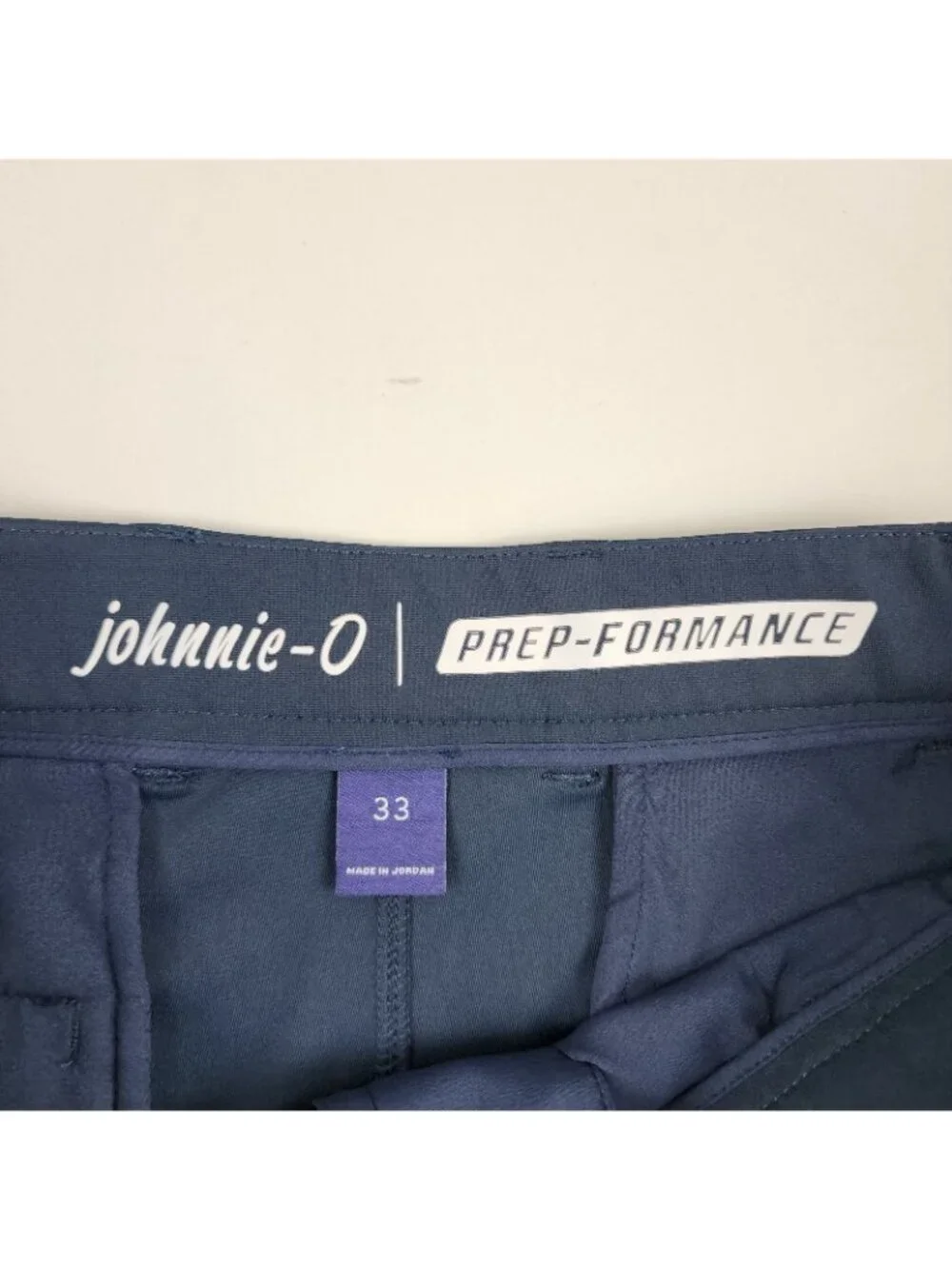 Johnnie-O Shorts Mens 33x10 High Tide Blue Cross Country Performance Short